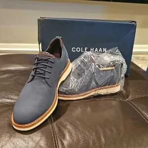 Cole Haan Men's Dark Blue Oxfords